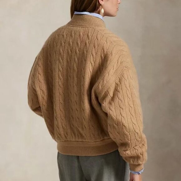 Polo Ralph Lauren Pilot jacket knitted women's cotton coat - Picture 2 of 8